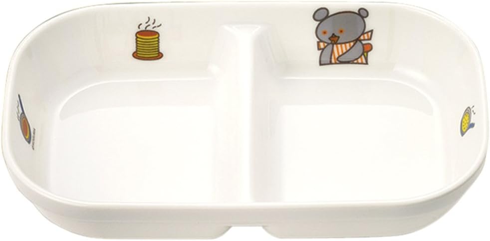 マルケイ こぐまちゃん 角二ツ仕切皿 小 J31 KO