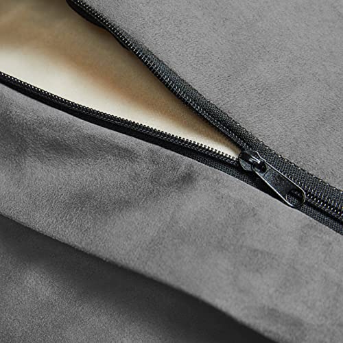 Lumaland Luxurious Giant 7ft Bean Bag Chair with Microsuede Cover Ultra Soft, Foam Filling