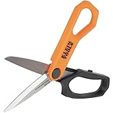 Klein Tools B2109 Heavy Duty Scissors, Multipurpose Utility Shears for Cutting Fabric, Cardboard, Plastic, Metal and More, Stainless Steel, 9-Inch