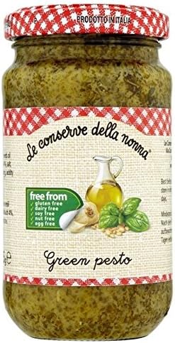 Le Conserve della NonnaDairy & Gluten Free Green Pesto Sauce 185g - Pack of 6