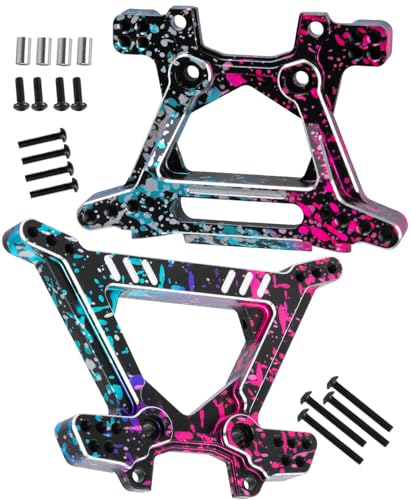 BRCatWPark Aluminium Shock Tower Shock Mounts Upgrades Part for 1/10 Slash Rustler Stampede Jato 4X4 (VXL)(BL-2s) 4WD,F0rd Fiesta ST Rally (VXL)(BL-2s),RC Front Rear Shock Mounts Hops Up,Colour at Amazon