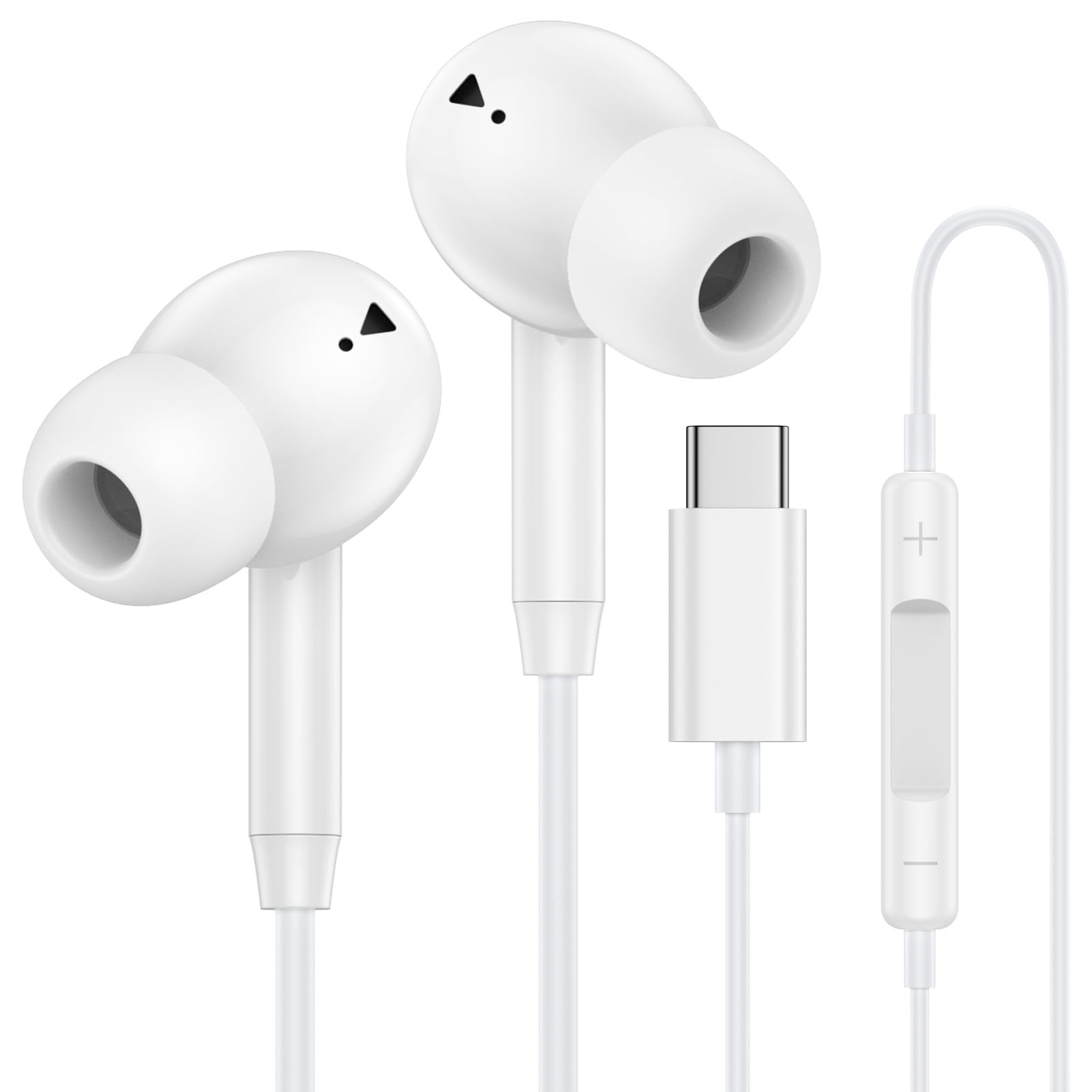 Photo 1 of USB C Wired Earbuds Ear Buds for iPhone 17 16 Pro Max 16e 16 Plus 16Pro 15 Pro Max 15 Plus 15Pro 15 USBC in-Ear Headphones Wired Type C iPhone 16 Earbud Earphones Headsets with Microphone for Samsung