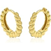14K Gold Plated Stud Earrings for Women Hypoallergenic Lightweight Zircon Earrings Jewelry for Gifts