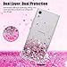 Sony Xperia XA1 Case, Sony Xperia XA1 Liquid Case with HD Screen Protector, Atump Luxury Girls Glitter Bling Soft TPU Cover with Sparkly Shiny Shockproof Protective Case for Sony Xperia XA1 Rose Gold