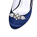 ELEGANTPARK BH 2 Pcs Shoe Clips Leaf Design Rhinestones Wedding Party Decoration Antique Silver