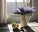 Butterfly Craze Lifelike Artificial Lavender Plants - Perfect for Crafting, Home Decor, and Weddings, Pair with Fake/Dried Flowers Like Purple Roses, Nearly Natural Faux Silk Flowers, 8-Piece Bundle