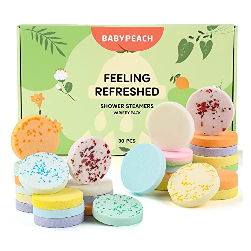 30 Packs Shower Steamers Aromatherapy Bulks, Variety of Shower Bombs ...