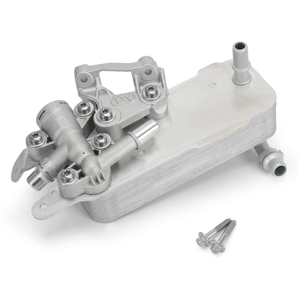 Photo 1 of Xxamz Aluminium Transmission Oil Cooler Assembly w/Sending Unit Fit Compatible With BMW 330e 530i 530i xDrive X3 X4 2.0L 16-23 17218514515 17218607237