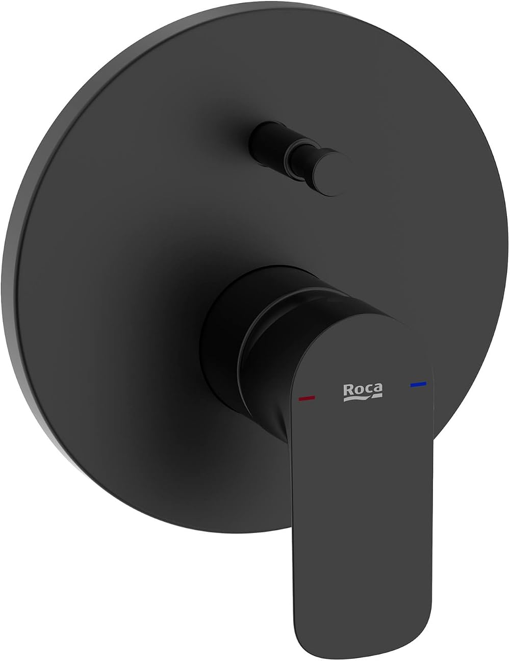 Roca Matt Black Single Lever Shower Mixer Tap Bath Built-in