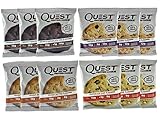 Quest Nutrition Protein Cookie, Best Seller Variety Pack, 4 Flavors, 15g Protein, 9-12g Fiber (Pack of 12 Cookies with Samsung Headphones)