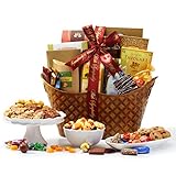 Broadway Basketeers Classic Sympathy Gift Basket for loss of mother, father or friend - Send A Sympathy Gift for Loss of a Loved One with Prime Delivery