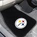 FANMATS 10302 NFL - Pittsburgh Steelers 2-pc Embroidered Car Mat Set | Black | 17