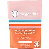 Megababe Megafresh Wipes, Unscented Intimate Cleansing Wipes, 16 ct
