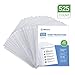 525 Clear Heavyweight Sheet Protectors - 3.3 MIL Thickness - Reinforced 3 Hole Design - Protects Photos and 8.5” x 11” Documents - Top Loading - Archival Safe - PVC and Acid Free - Box of 525