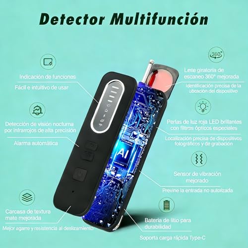 QianShouYan Hidden Cameras and Microphones Detector GPS and Error Detector, RF Signal Detector for Hotel Home Office Travel
