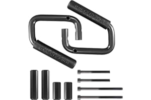 TUINCYN Grab Handle Grab Bar Car Handrail for Wrangler JK Rubicon Sahara Sport 2007-2018 (2 Black Front Handles)