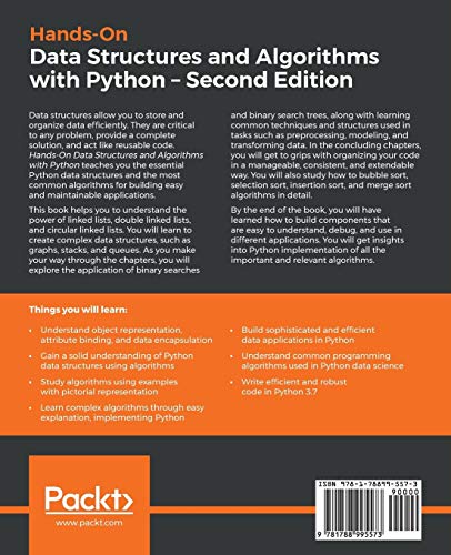 Hands-On Data Structures and Algorithms with Python: Write complex and ...