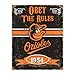 Party Animal MLB Embossed Metal Vintage Pub Signs,Baltimore Orioles