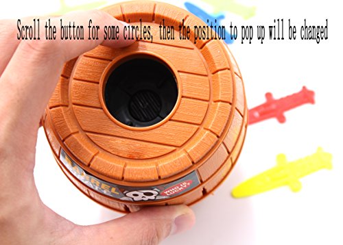 Pirate Funny Barrel Novelty Toy Bucket for Kids and Adults Lucky Stab Toys Game with Breathtaking Curious and Interesting - Great Size for Travel Party Gathering (Cool) - Thumbnail 4