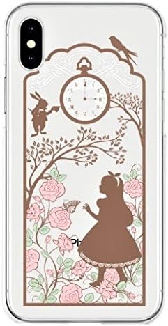 iPhone X Case, MADE IN JAPAN Hard Shell Clear Case Alice in Wonderland for iPhone X