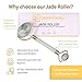 Dermtwirl Authentic Jade Roller Face Massager Genuine Jade Stone Derma Roller for Women | Enhance Blood Circulation, Reduce Fine Lines & Wrinkles & Obtain Beautiful & Healthy Skin