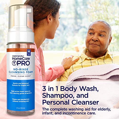 Welmedix Rinse Free Cleansing Foam, 3 in 1 Body Wash, Shampoo and Personal Cleanser for Elderly, Incontinence and Infant… - Image 3