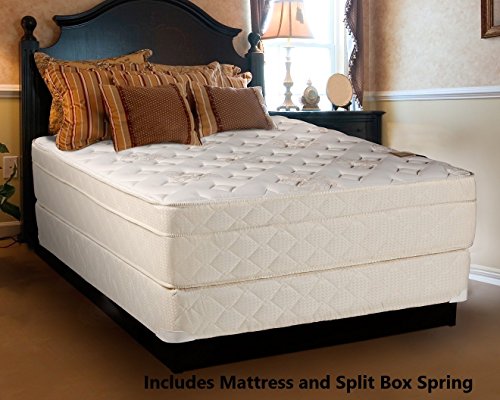 Mattress Solution 9000y-6/6-2S 13-inch Fully Assembled Orthopedic Firm Mattress and Split Box Spring/Foundation Set, Beverly Hills Collection, King, Size