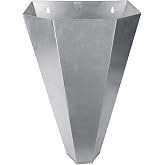 Zylaer Chicken Cone Galvanized Steel Poultry Restraining Cone for Little Turkeys, Broilers, Laying Hens, Birds Not Exceeding 8 Pounds Easy to Clean Chicken Cone for Butchering (1 Pack)