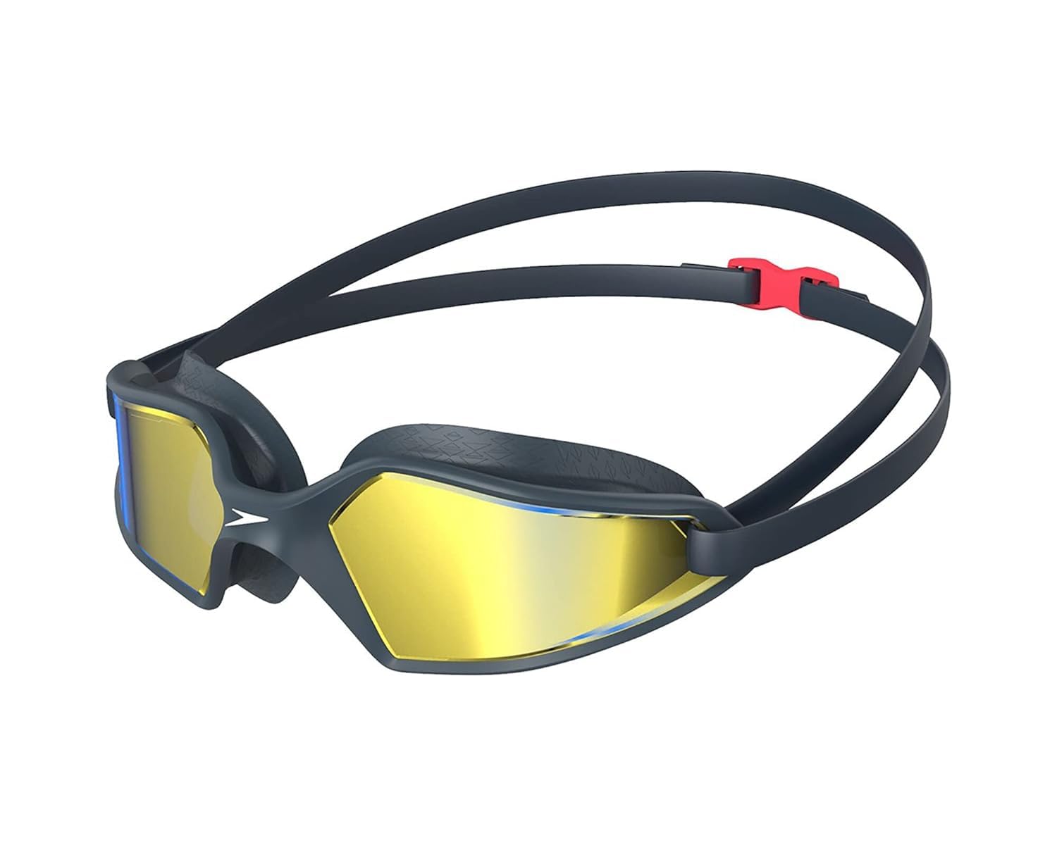 Speedo Unisex-Adult Hydropulse Swimming Goggle | Comfortable Fit | Adjustable Design Goggles, Navy/Oxid Grey/Blue, One Size