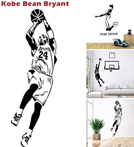 LilyBo 1PCS, Art Design Vinyl Home Decoration Basketball Player Kobe Figure Wall Sticker Removable House Decor NBA Bryant Room Decals ï¼ˆ3 Sizeï¼‰