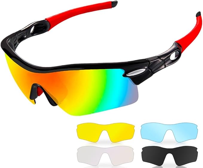 Occhiali Da Sole Sportivi Polarizzati MEETSUN - UV400, Leggeri, Per Ciclismo, Corsa E Guida - Foto 14