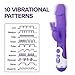 Rabbit Vibrator for Vagina - Dildo Vibrator Adult Toy - Sex for Couples - G Spot Vibrator Stimulator - Clit Vibrator - Suitable Male Sex Toy for Anal Play - Adult Toy for Couples, Purple, Lyps Lily