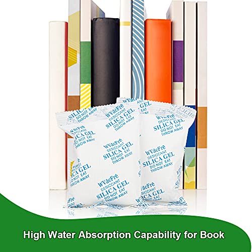 WVacFre 10 Gram(50Packs) Food Grade Moisture Absorber Silica Gel