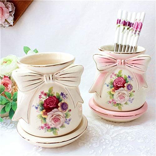 箸立て おしゃれ 大容量 北欧 新作からsaleアイテム等お得な商品満載 陶器 薔薇 かわいい 花柄 Br 姫系 ボタニカル 母の日ギフト 薔薇雑貨