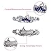 Hair Barrettes for Women, Anezus 6 Pcs Crystal Rhinestones Hair Barrettes Fancy Vintage Spring French Hair Clips for Women Girls Hair Styling Tools Accessories