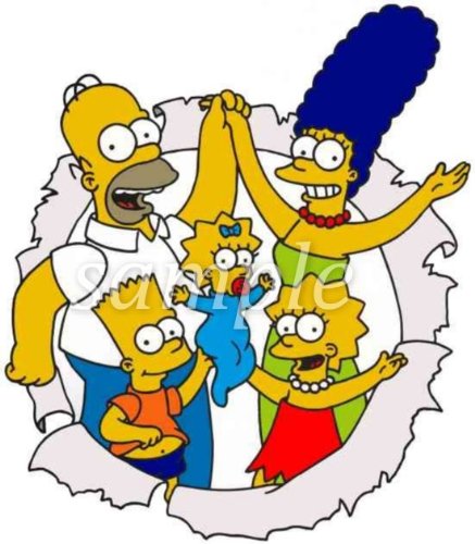 The Simpsons Edible Image Cake Toppers Frosting Sheet