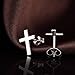 Cross Earrings Cross Earrings Simple Cross Stud Earrings Sterling Silver Hypoallergenic Cross Earrings Studs Women Cross Earrings Cute Silver Cross Studs Zowbinbin Cross Earrings for Girls