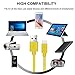 USB Cable, Pofesun 3 Pack 6ft USB 2.0 Nylon Charging Cord High Speed Data Sync for Android/Samsung/Windows/MP3/Camera and More.(Yellow+Green+Orange)