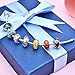 JIAYIQI Murano Glass Charm Fit Pandora Charm Bracelets 925 Sterling Silver Glass Stopper Beads fit Pandora Bracelet and and Necklace, Chrsitmas Birthday Jewelry for Women