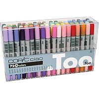 Copic Premium Artist Markers - 72 color Set A - Intermediate Level