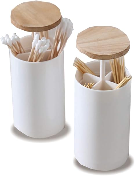 Amazon D Stone 爪楊枝入れ ようじ入れ 綿棒入れ 綿棒ホルダー 爪楊枝ケース フタ付き ワンタッチ 楊枝ケース 楊枝入れ オンライン通販