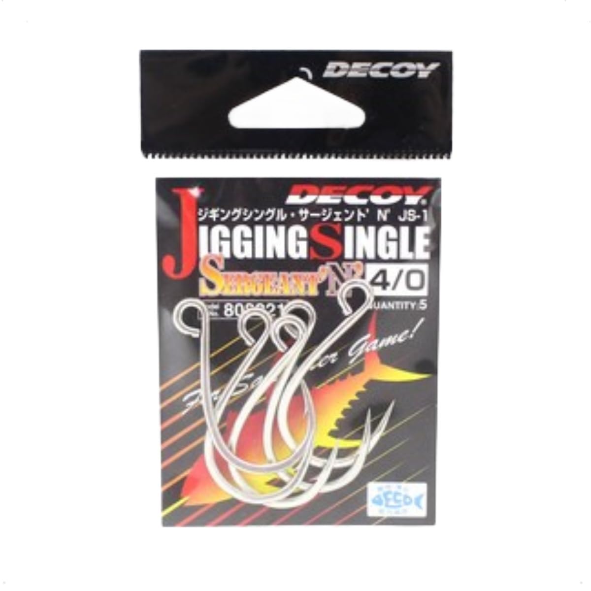 Details about Decoy JS-1 Sergeant Jigging & Stick bait Assist Hooks. 4/0
