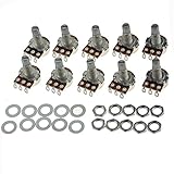 Guitar Potentiometer Audio Pots A500K OHM Replacement for Electric Guitar Pack of 10