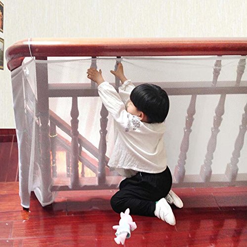 Child Safety Net - 10ft x 2.5ft, Rail Balcony Banister Stair Safety Net for Kids Toys Pets, Safe for Indoor,Outdoor,Patios or Balcony
