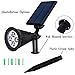 2-in-1 Adjustable Wall Landscape Solar Lights Outdoor Solar Spotlight with Automatic On/Off Sensor for Patio Lawn Garden