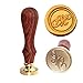 Letter M Wax Seal Stamp,Botokon Vintage Retro Brass Head Wooden Handle Alphabet Letter Initial Wax Classic Sealing Stamp, Ideal for Decorating Gift Packing, Envelopes, Invitations, Wine Packaging (M)