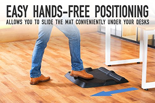 Ergohead Standing Desk Mat - Not-Flat Anti Fatigue Mat For Stand Up Desk, Ergonomically Engineered, Purple
