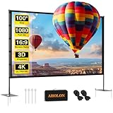 Outdoor Projector Screen with Stand - 120 inch