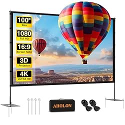 Outdoor Projector Screen with Stand - 120 inch