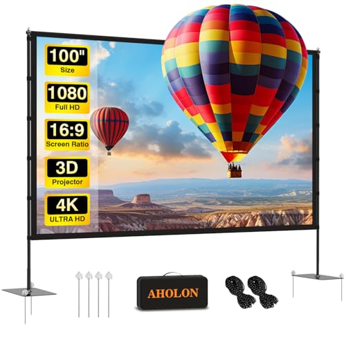 Outdoor Projector Screen with Stand - 120 inch